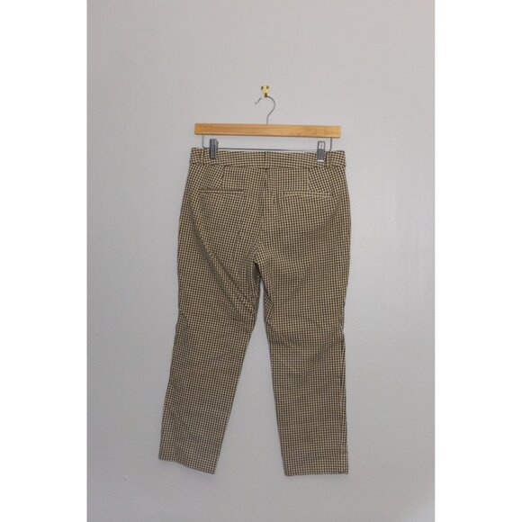 Banana Republic Plaid Sloan Trousers Sz 4 Petite - Picture 2 of 5